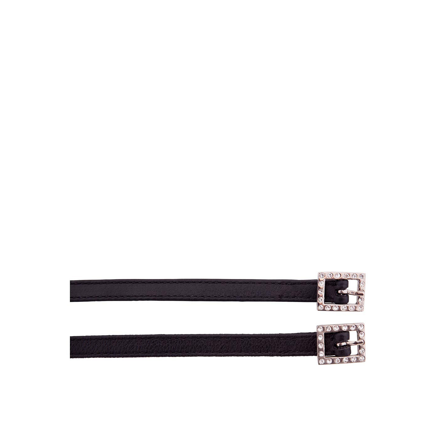Spur straps Premiere lthr w/cr ystal buckles PU5pr