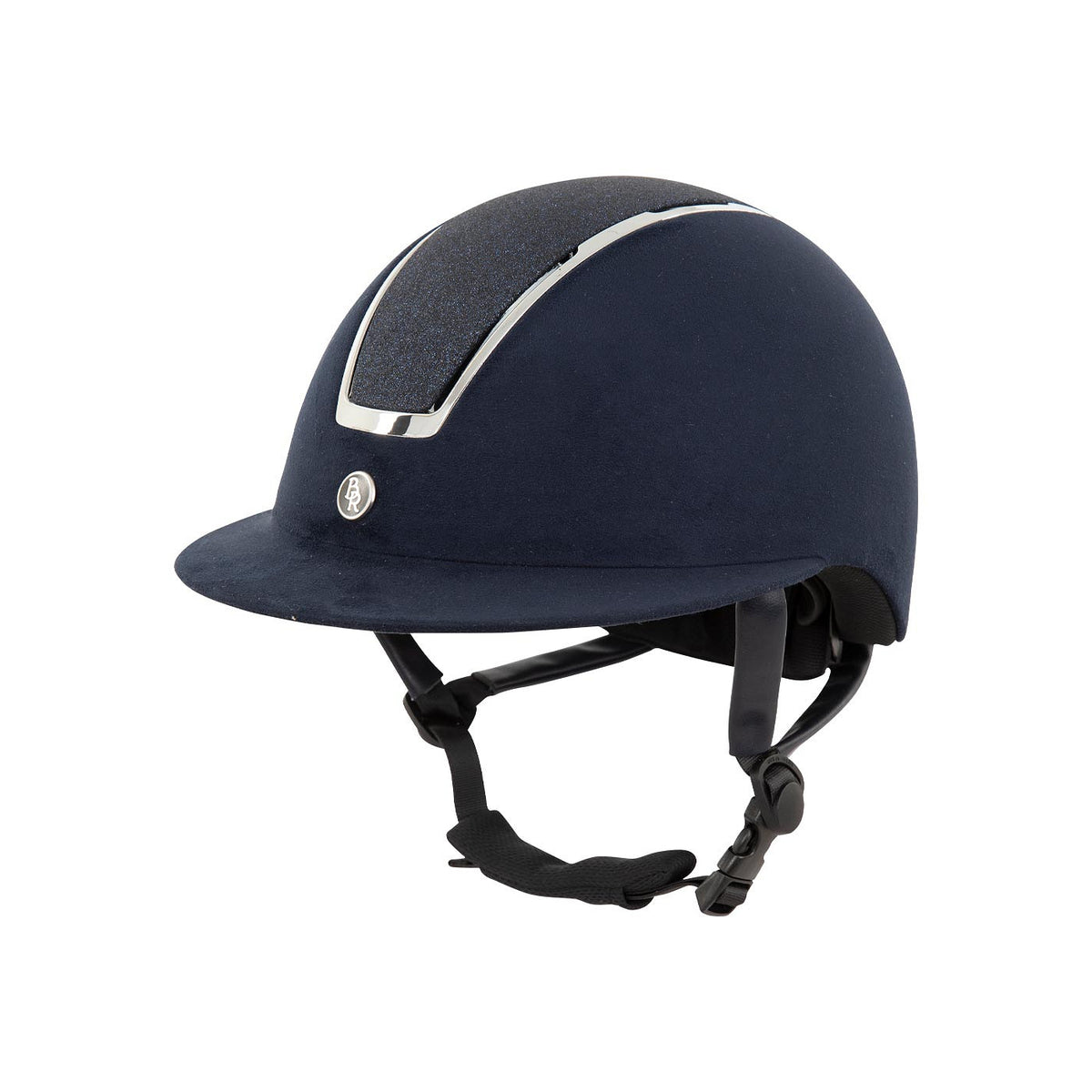 BR Riding Helmet Omega Microfiber Glitter