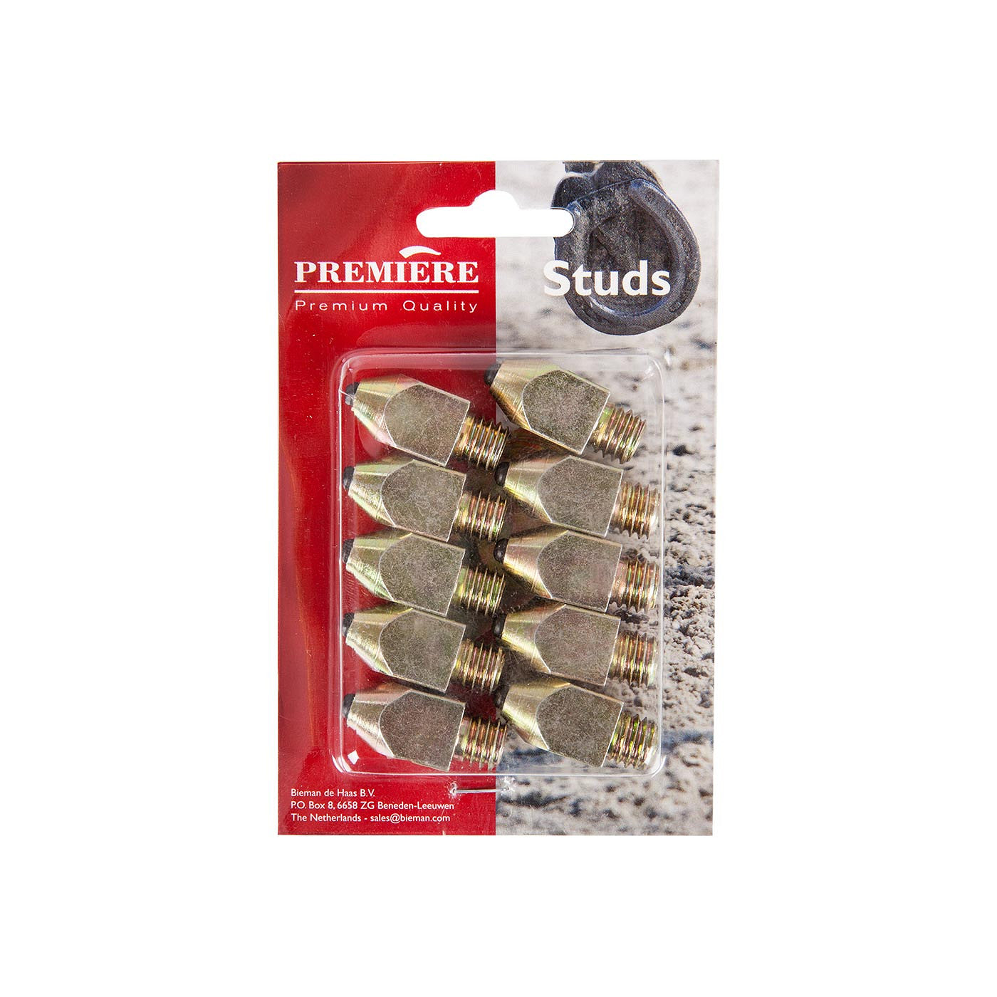 Studs Premiere steel W3/8 poin ted 12mm set/10 pcs