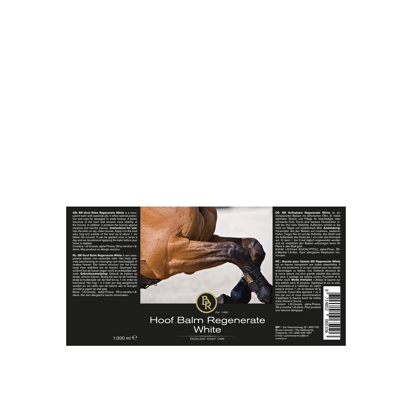 BR Hoof Balm Regenerate White 1000ml Competition