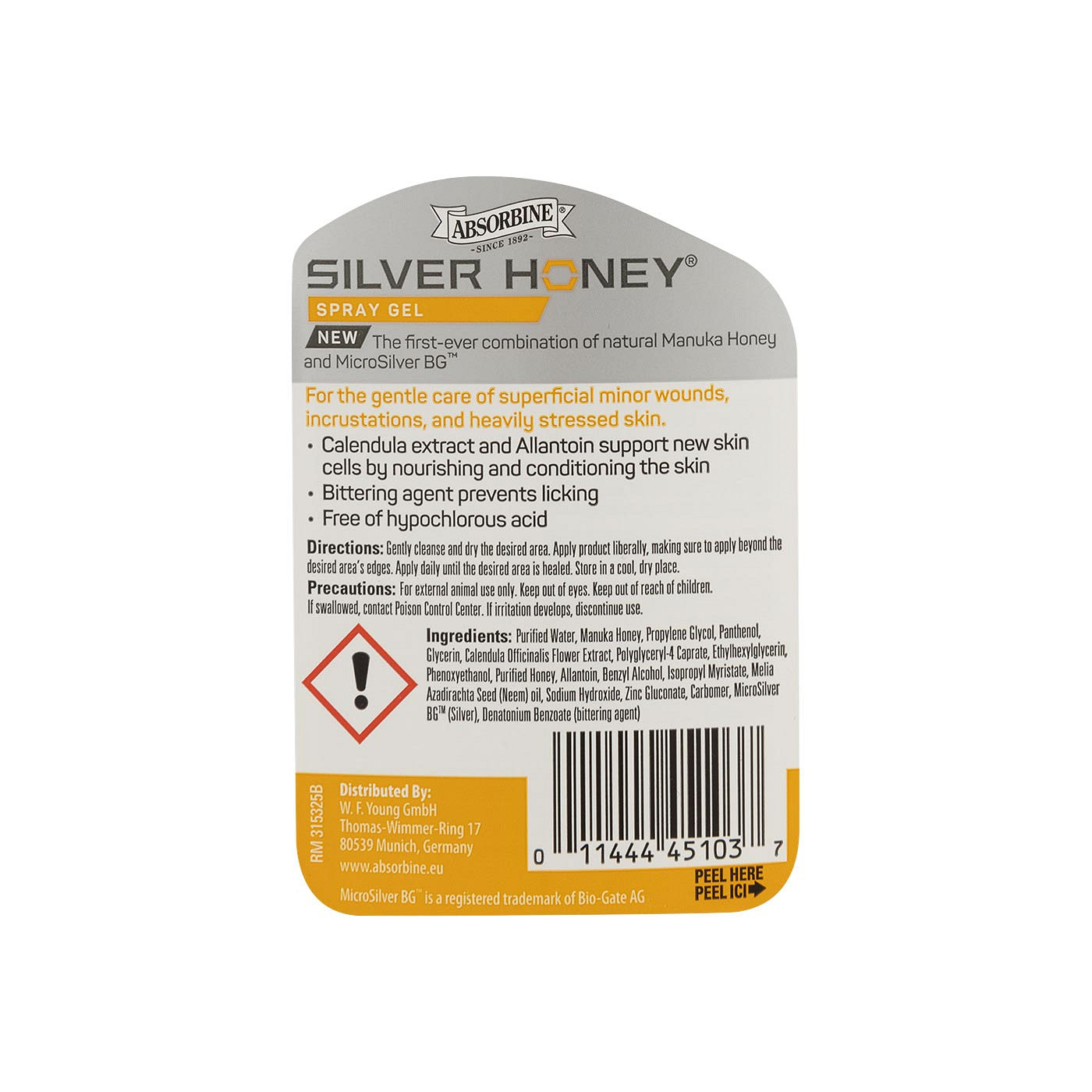 Absorbine Silver Honey spray 236ml.