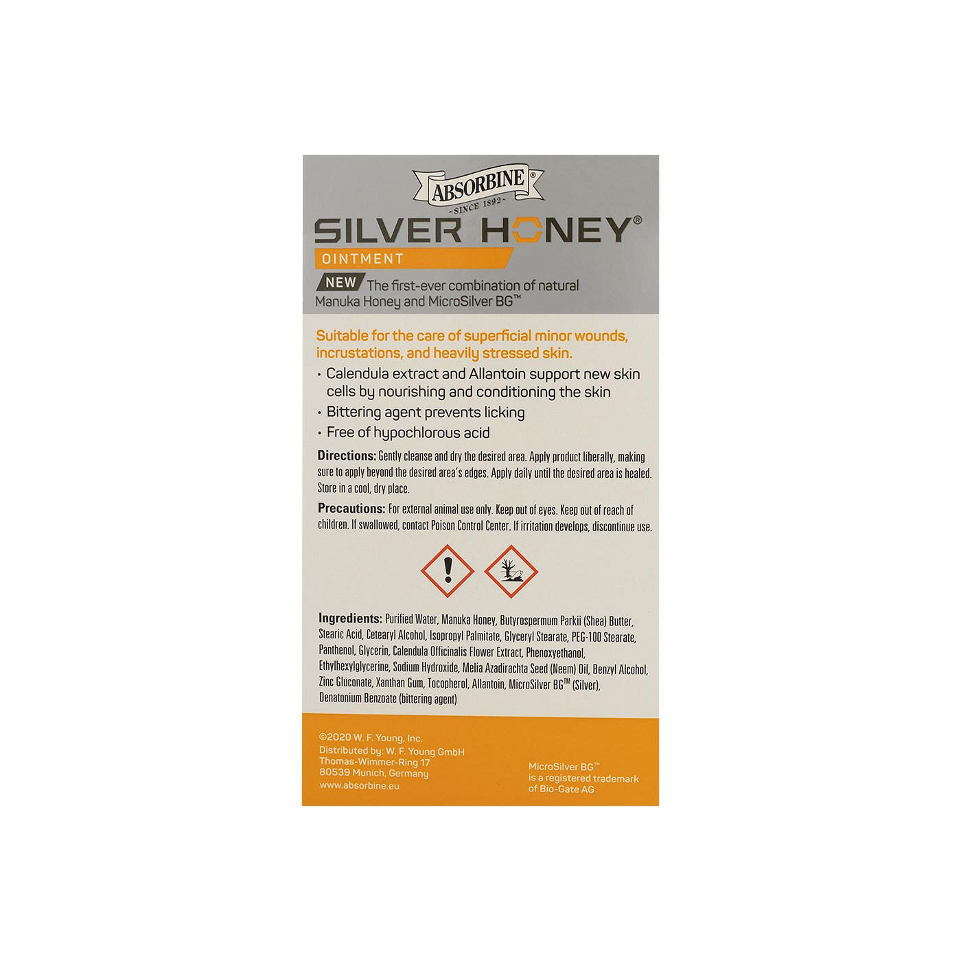 Absorbine Silver Honey salve 57gr.tube