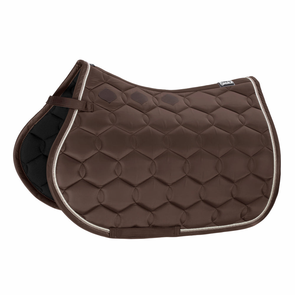 Eskadron Glossy Wave Contrast Zadeldek - darkbrown
