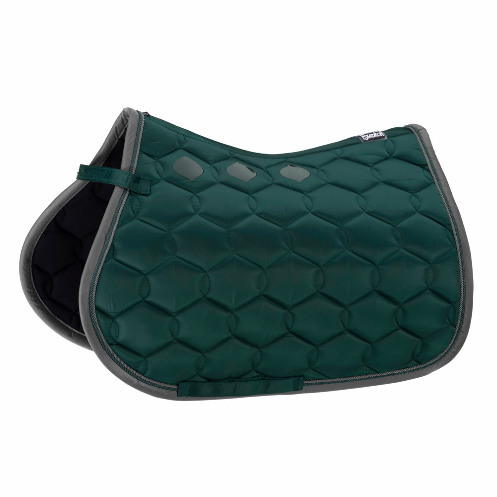 Eskadron Glossy Wave Contrast Zadeldek - racinggreen