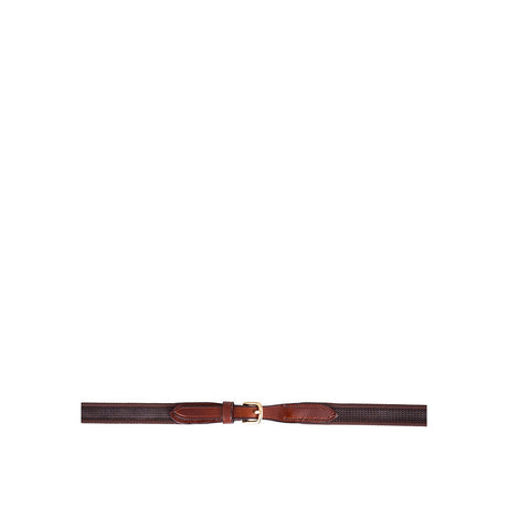 BR Web Grip Rein Linen 19mm Round Buckles