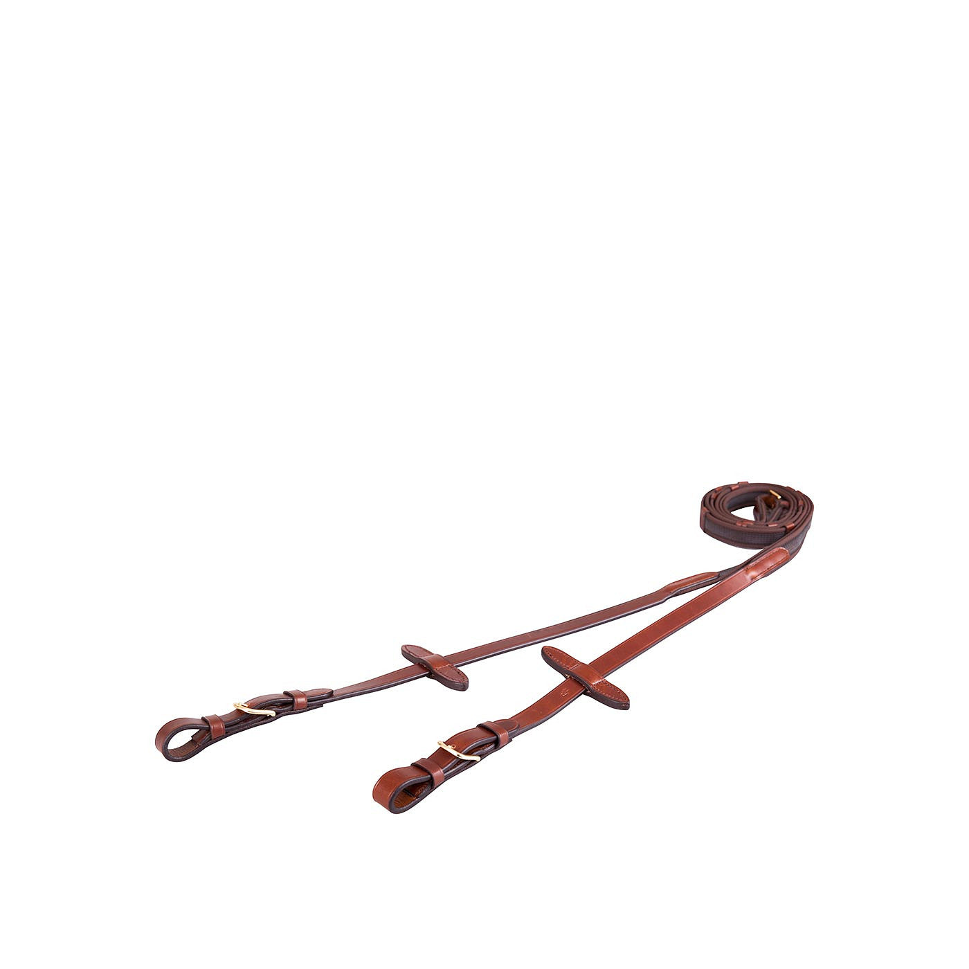 BR Web Grip Rein Linen 19mm Round Buckles