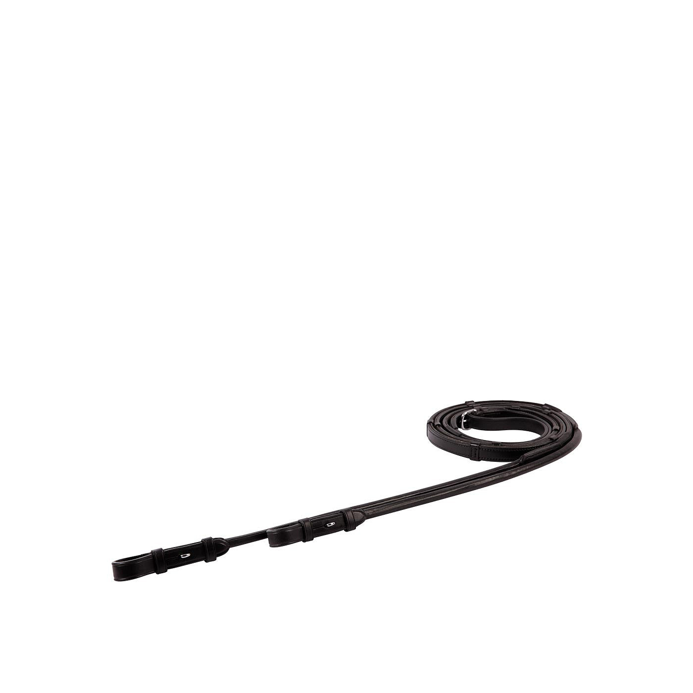 BR Grip Rein Leather non-skid round sewed Stops 16mm blind