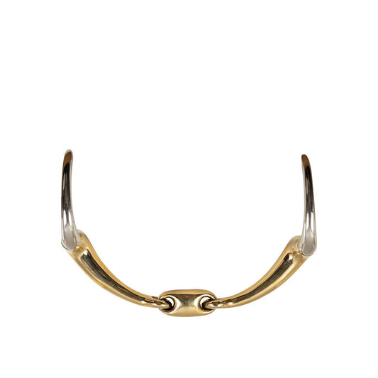 BR Eggbut Snaffle Soft Contact 12mm Double Jointed curved