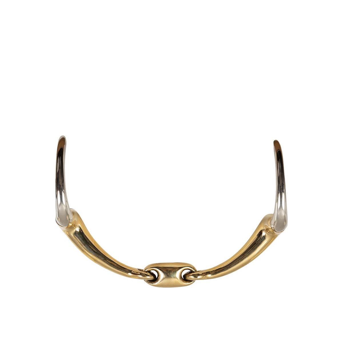 BR Eggbut Snaffle Soft Contact 16mm Double Jointed curved