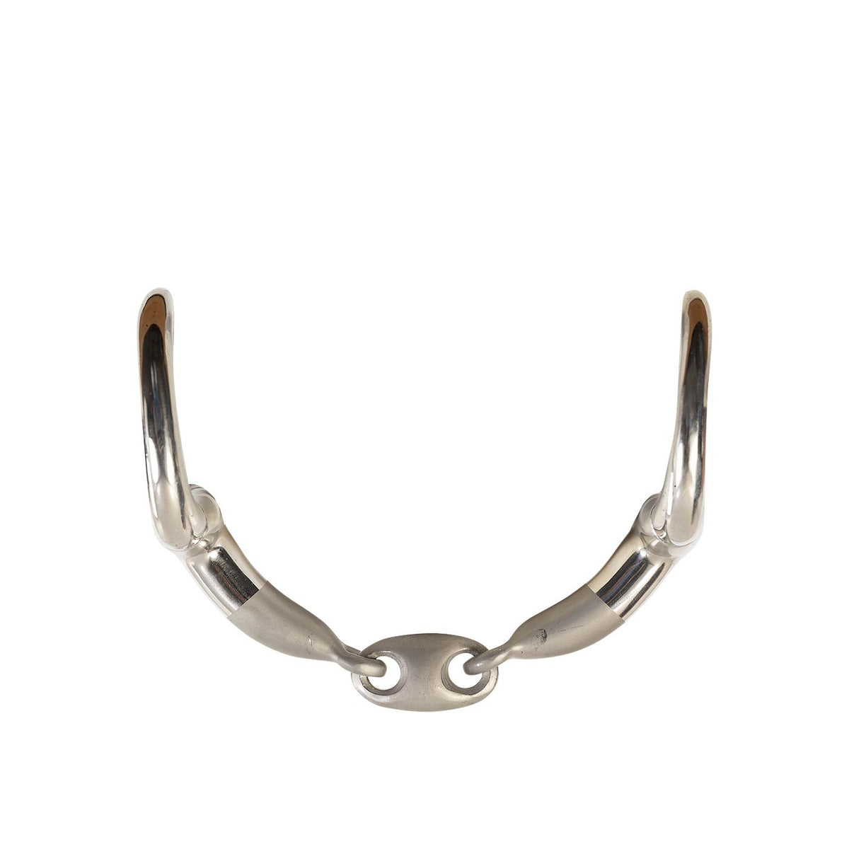 BR Eggbutt Snaffle Satin Sense, Double Jointed, 16mm