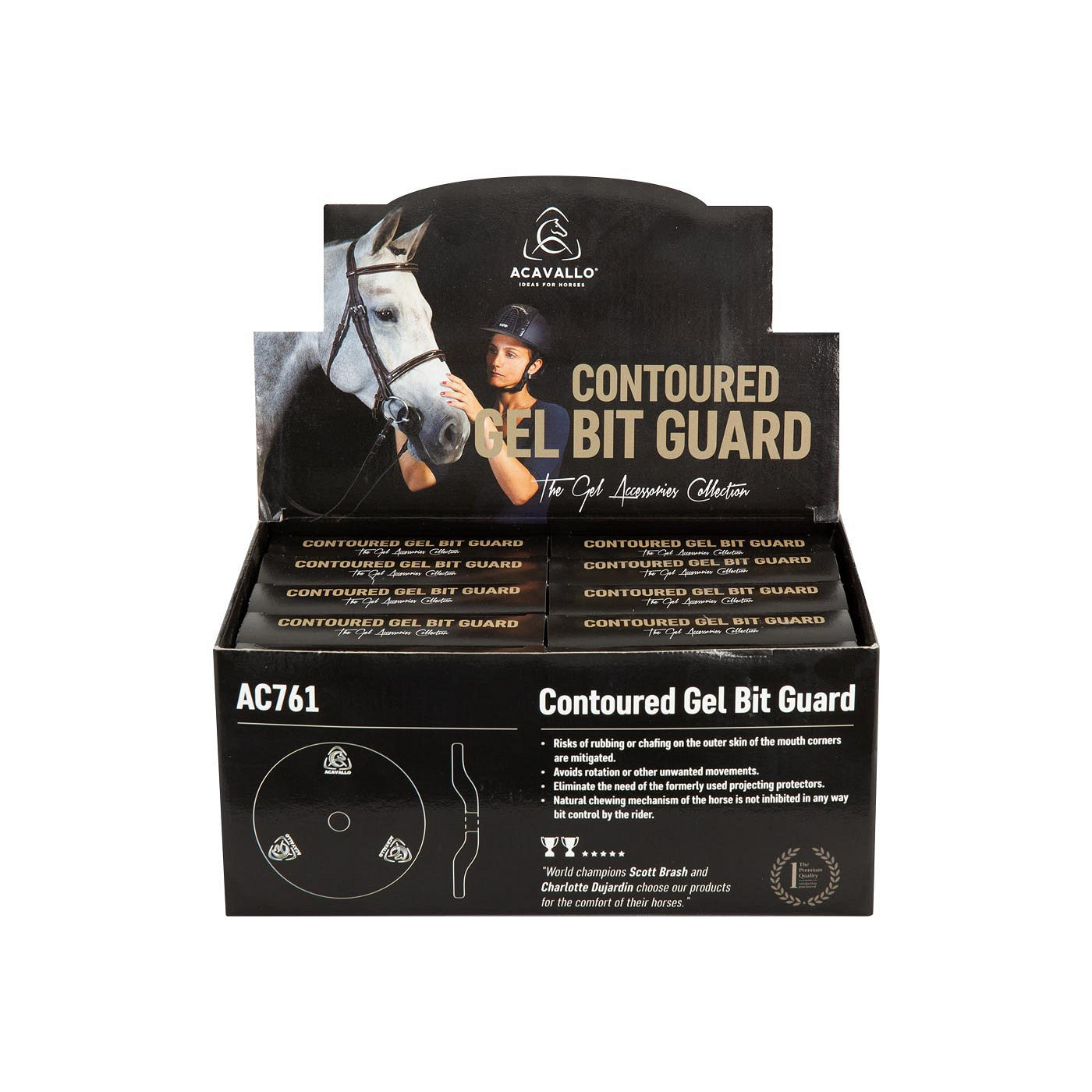 Acavallo Bit Guards Contoured Softgel Display PU10
