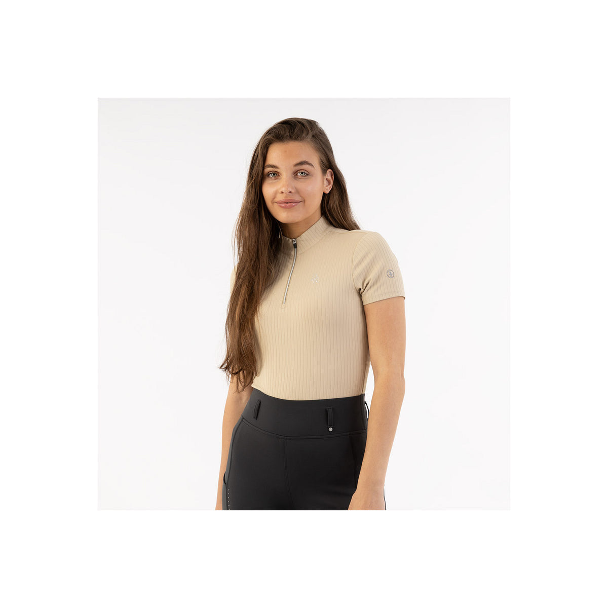 BR Half-Zip Short Sleeve Shirt Kim Ladies