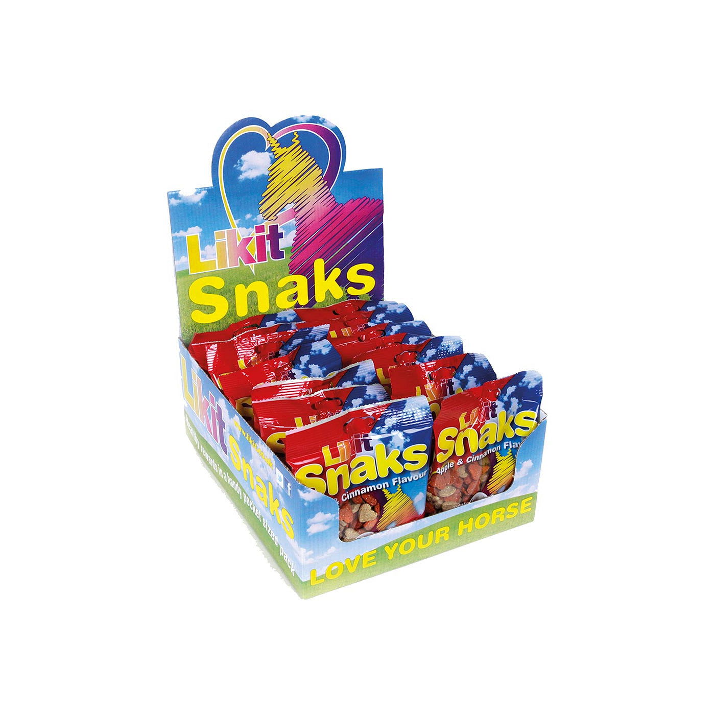 Likit Snaks 100g Apple/Cinnamo Display PU20