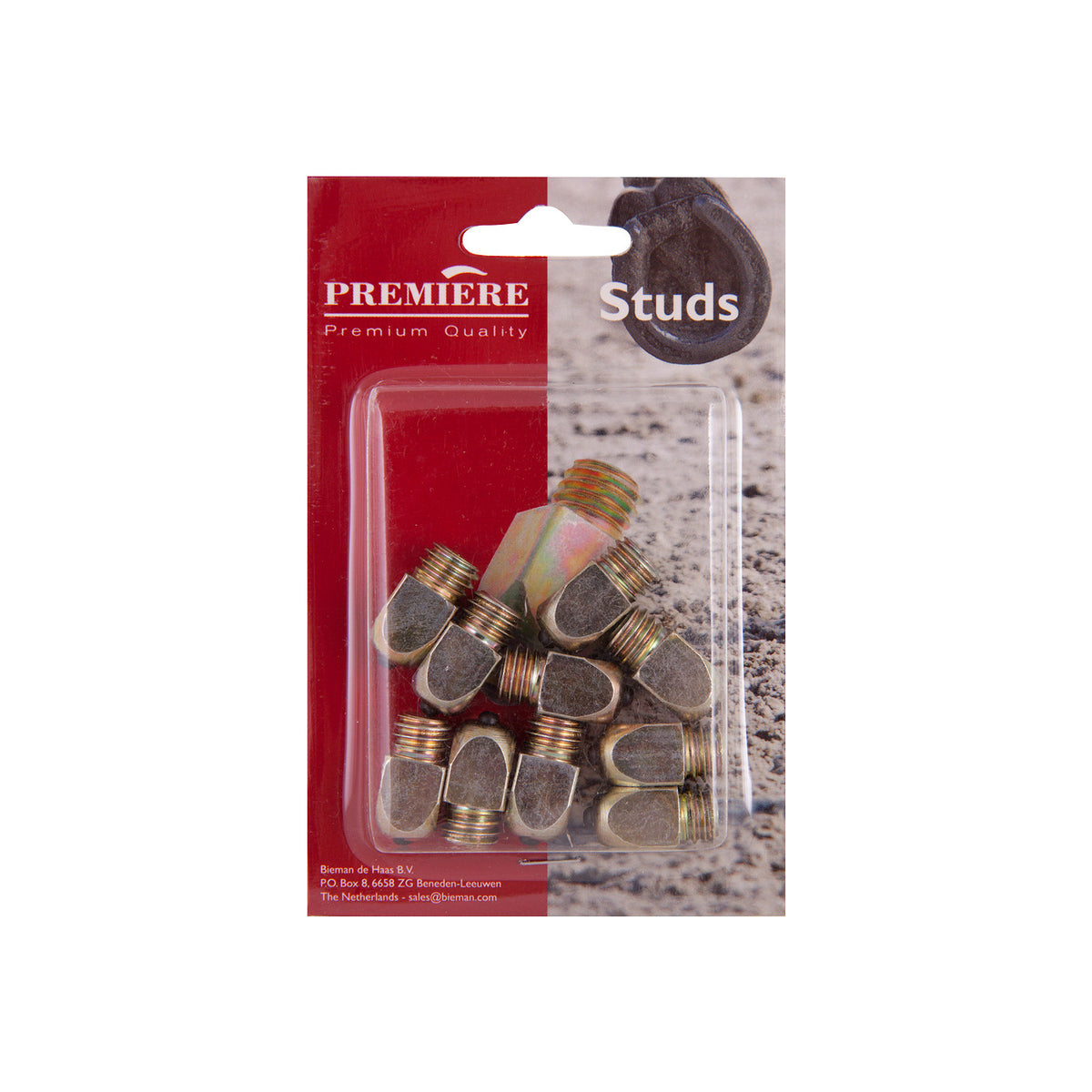 Studs Premiere steel W3/8 squa re 10mm.set/10pcs