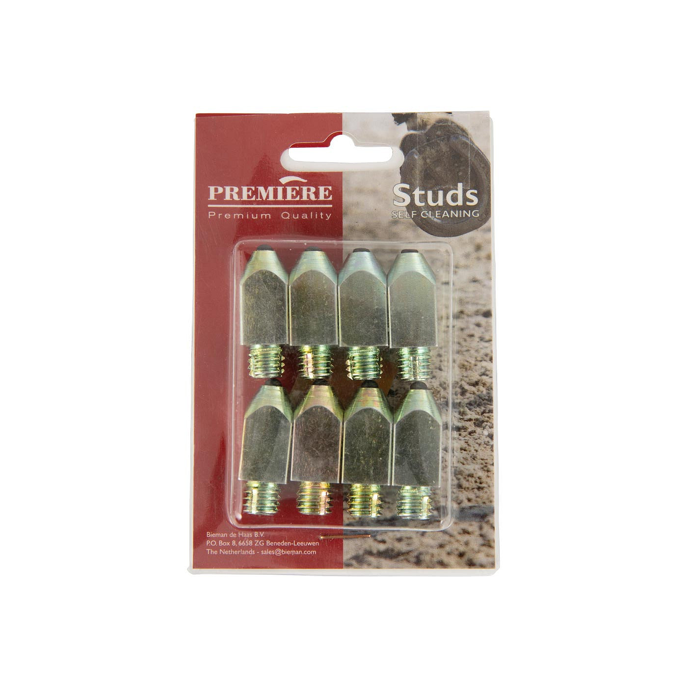 Studs Premiere self-clean W3/8 pointed 12mm.set/8 or 10pcs