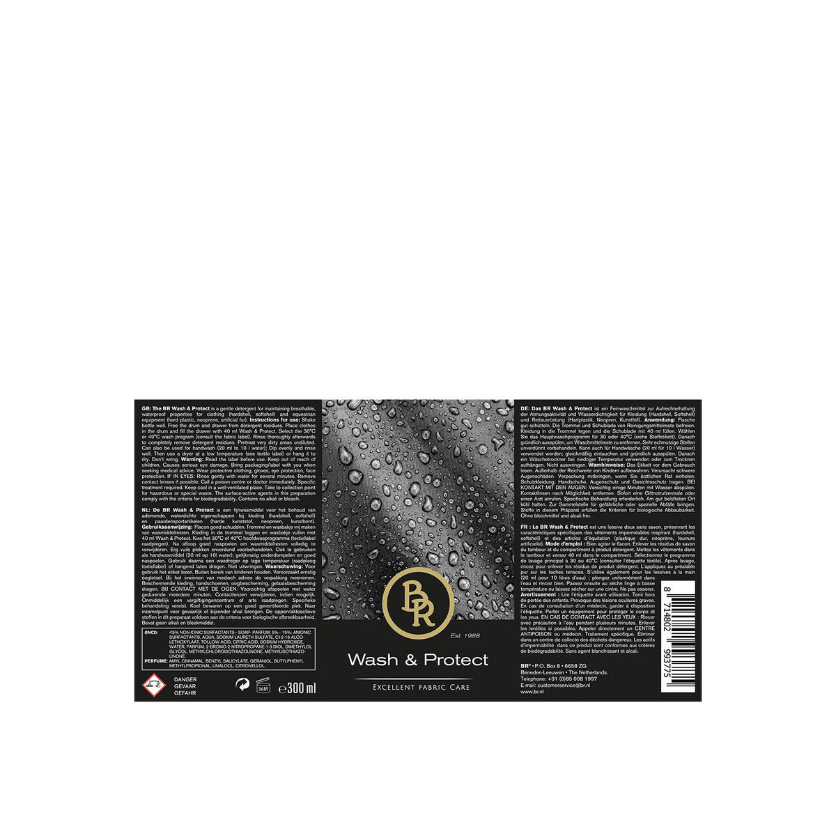 Wash and Protect BR 300ml w/dose cap