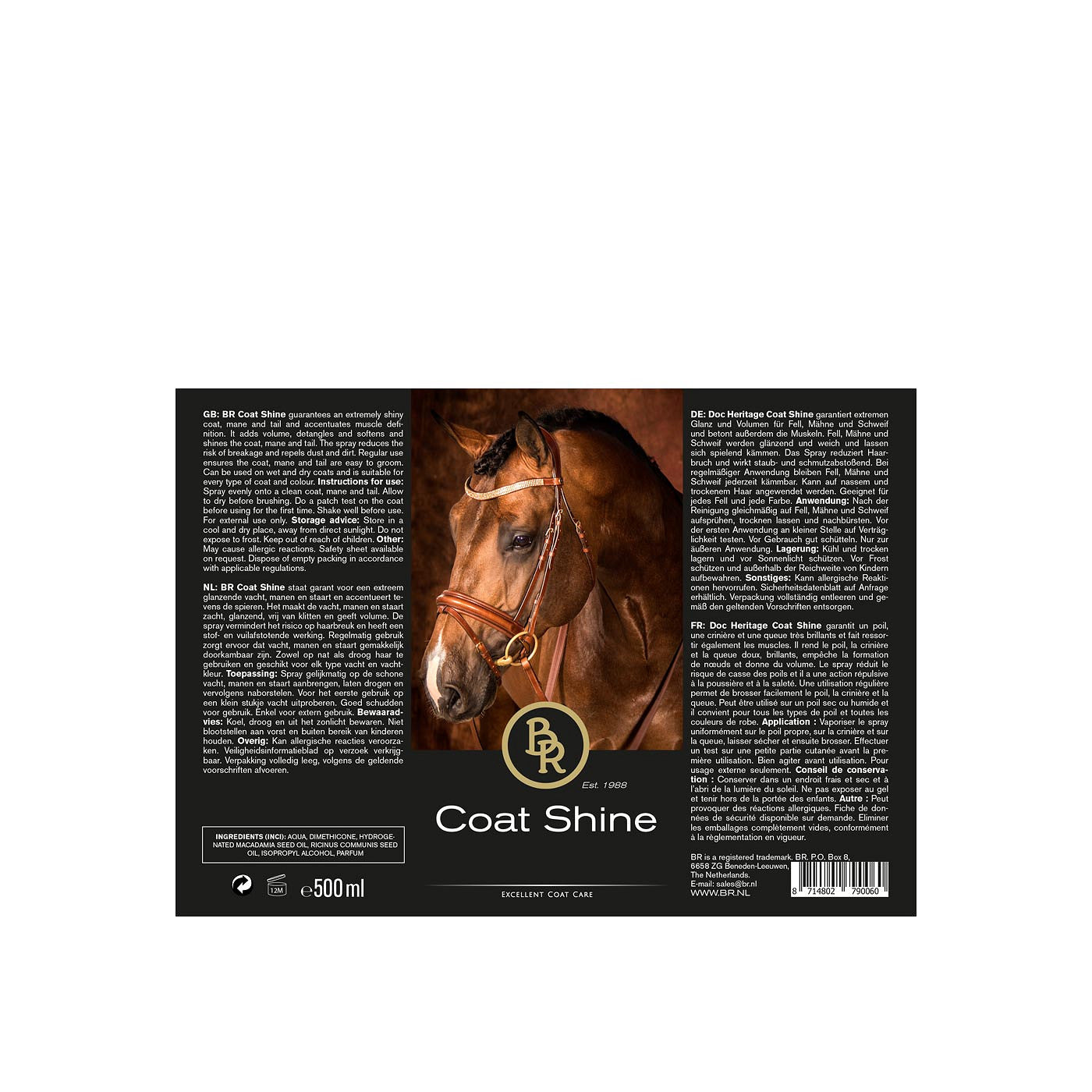 Coat shine BR 500ml spray PU6