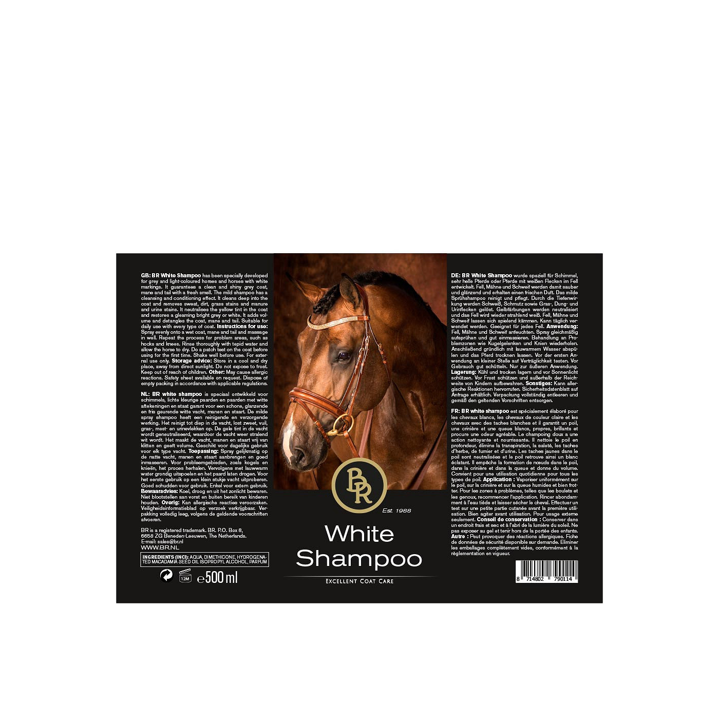 White shampoo BR 500ml spray PU6