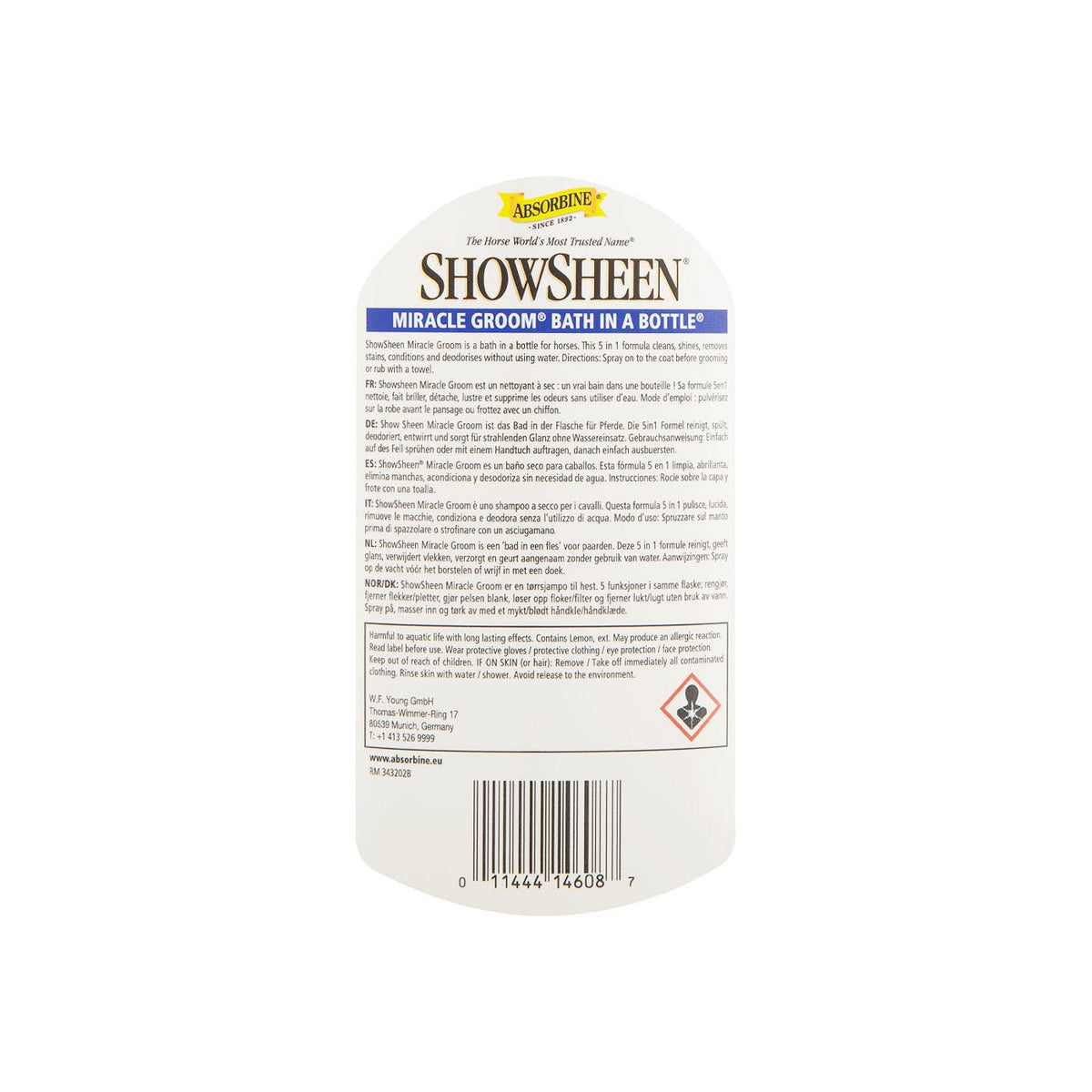 Miracle Groom Absorbine 5 in 1   946 ml