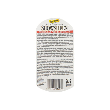 Anti-tangle Showsheen Absorbin e 950ml spray