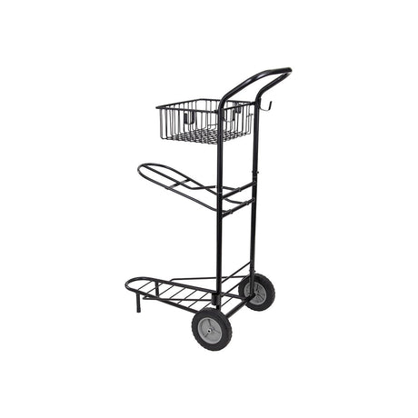 Tack trolley Premiere w/basket  and 1 saddle rack
