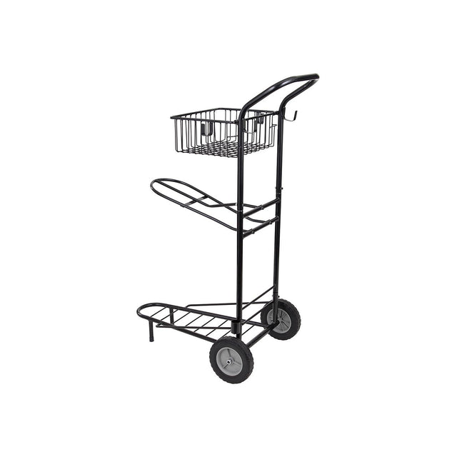 Tack trolley Premiere w/basket  and 1 saddle rack