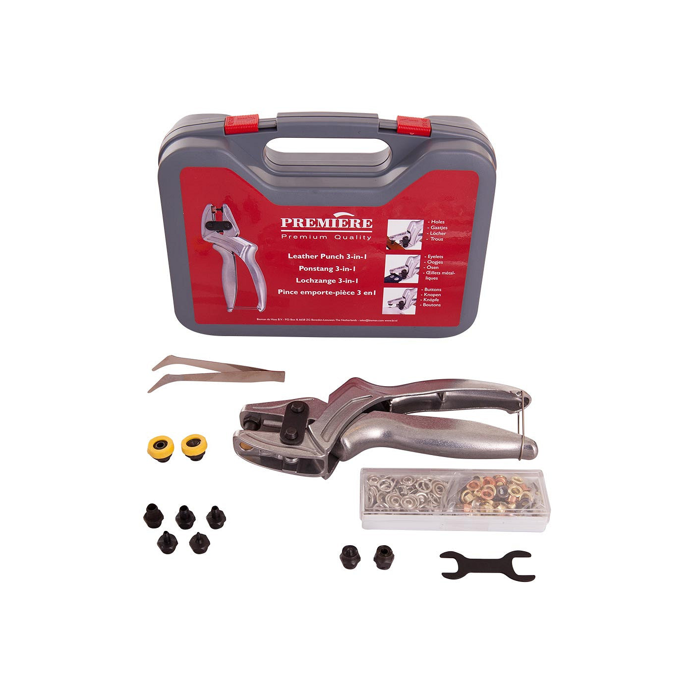 leather punch Premiere 3-in-1 in case