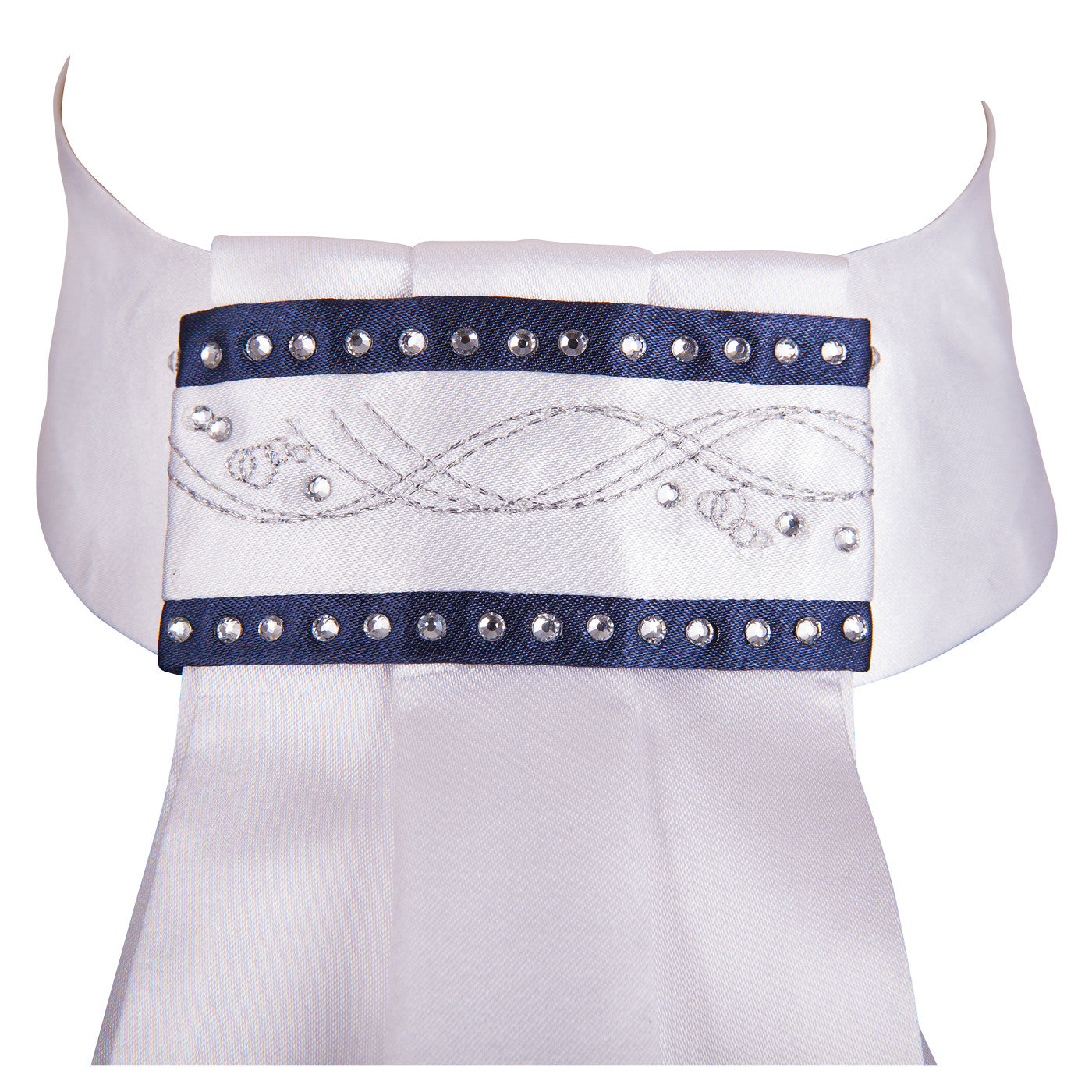 The Fancy Stock Tie is matching with the Fancy S/S shirt for more impact. Your outfit will shine like with this silky, glittering stock tie! Comes with a laundry bag.