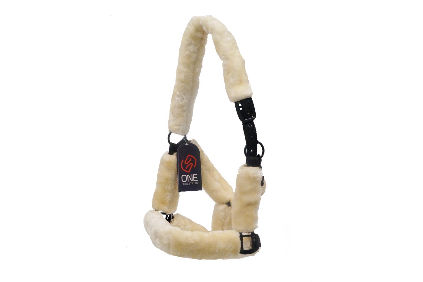 One Headcollar nylon with shee pskin