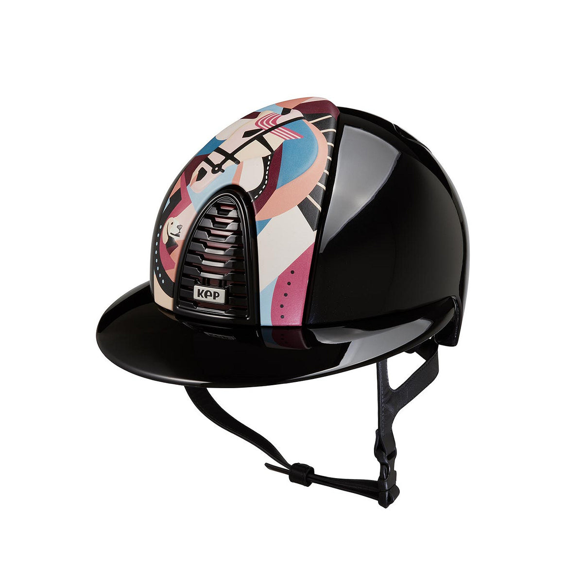 KEP Cromo 2.0 black polish, black frame front pink Pegasus Polo