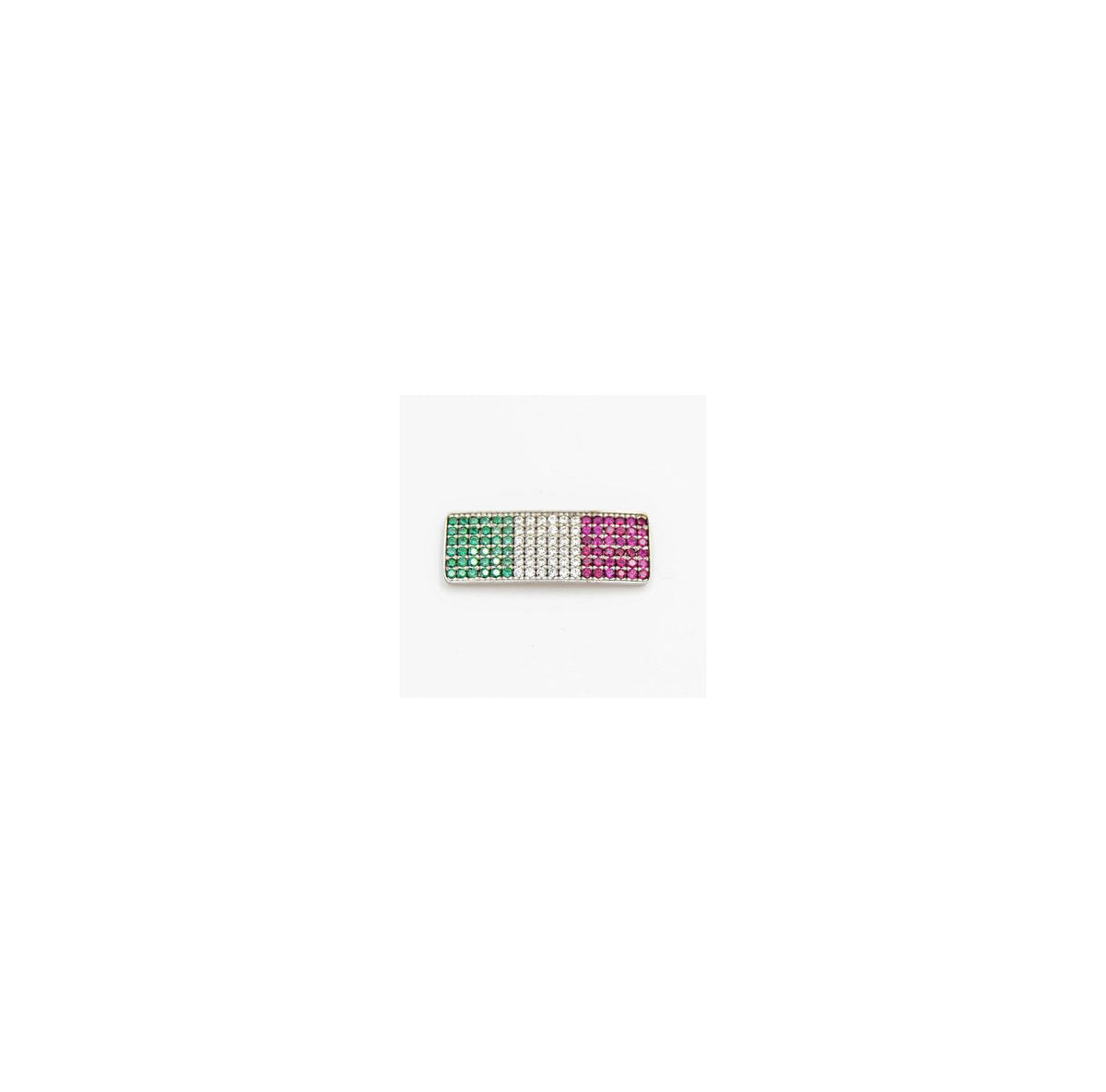 KEP Italy Flag logo front plate with zircons