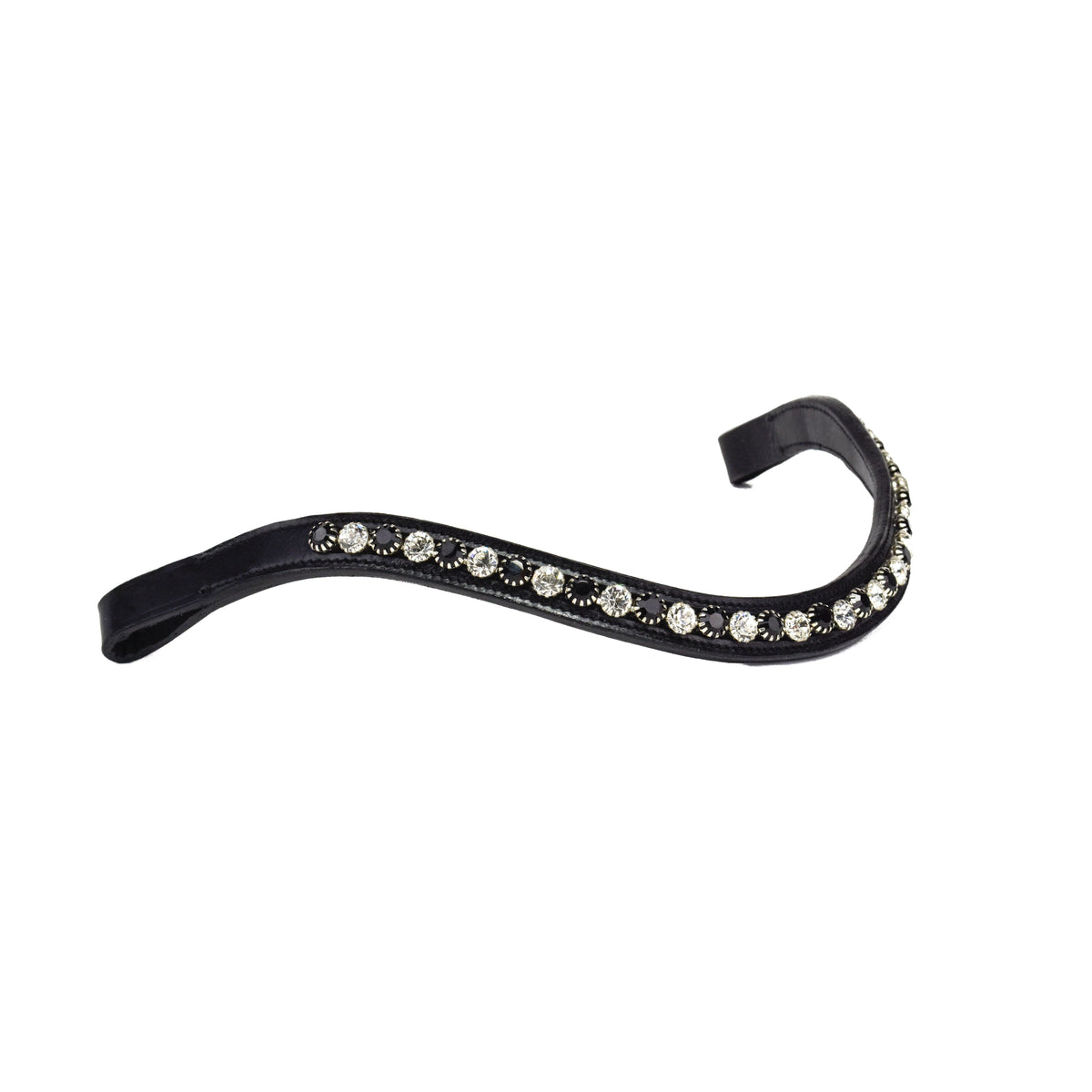 Bridle2Fit Browband BB 10 mm BW - black