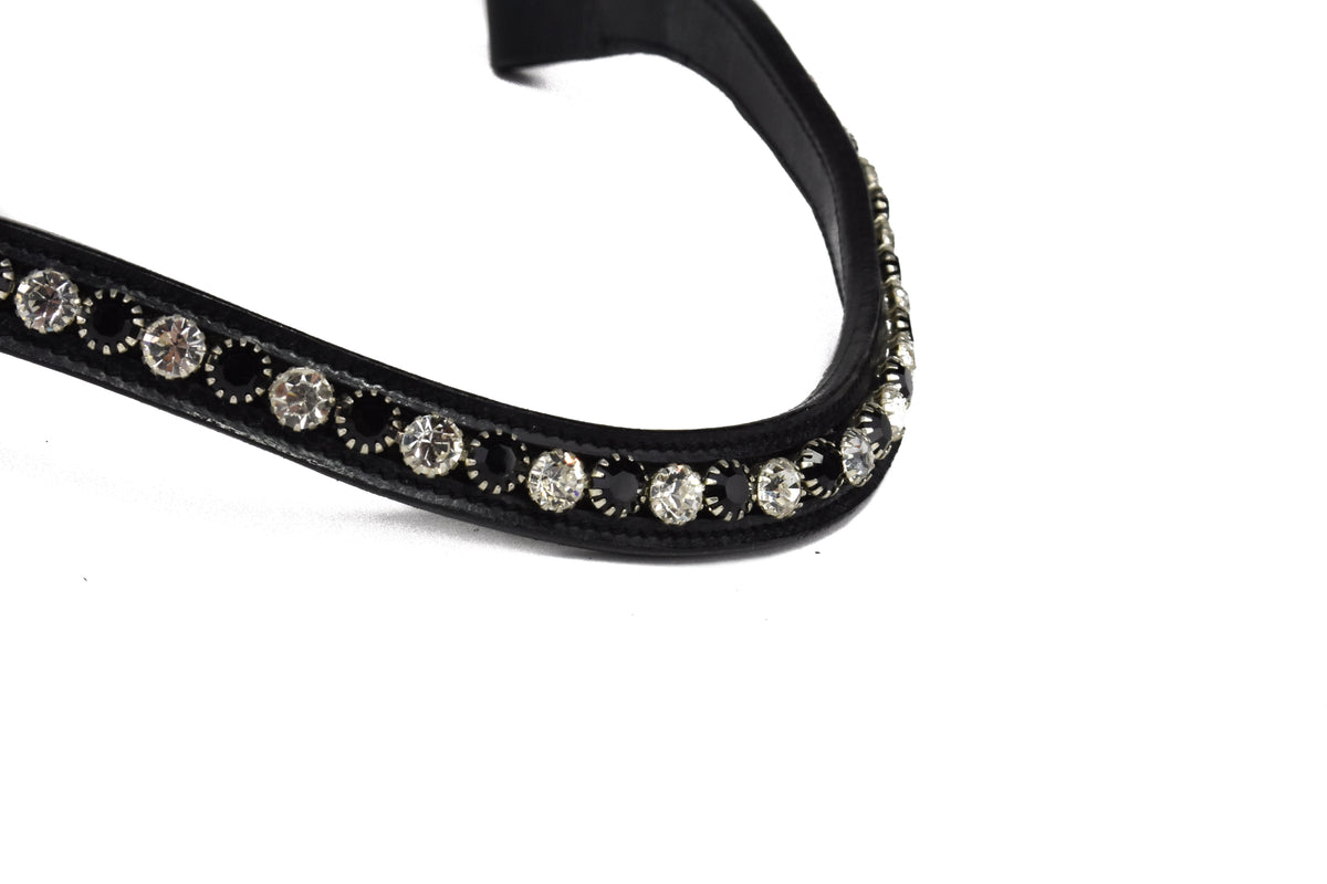 Bridle2Fit Browband BB 10 mm BW - black