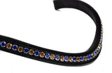 Bridle2Fit Browband BB 7 mm BL/G - black