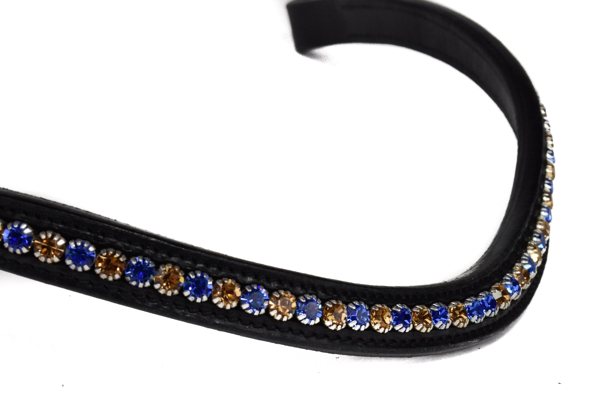 Bridle2Fit Browband BB 7 mm BL/G - black