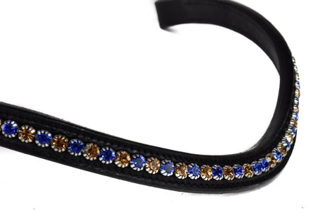 Bridle2Fit Browband BB 7 mm BL/G - black