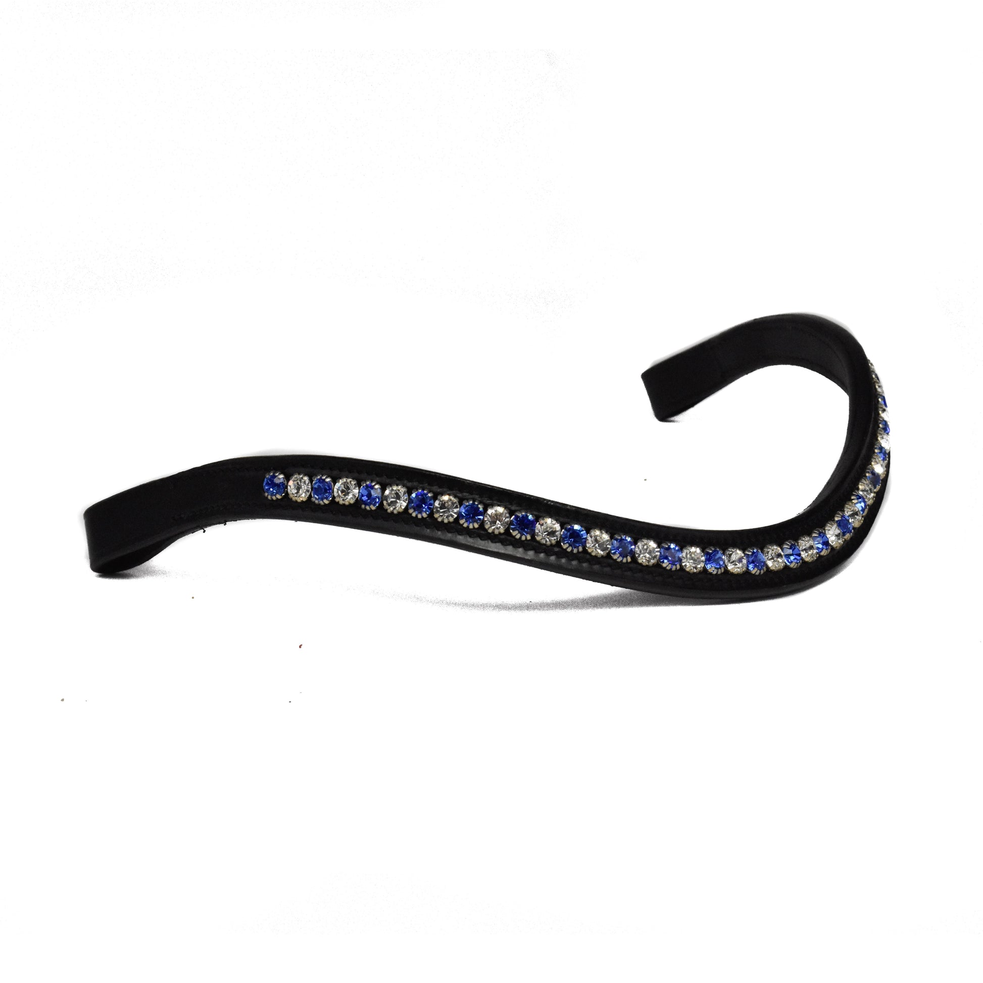 Bridle2Fit Browband BB 7 mm BL/WH - black