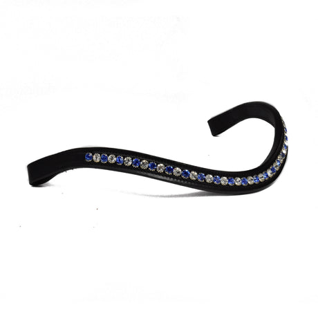 Bridle2Fit Browband BB 7 mm BL/WH - black