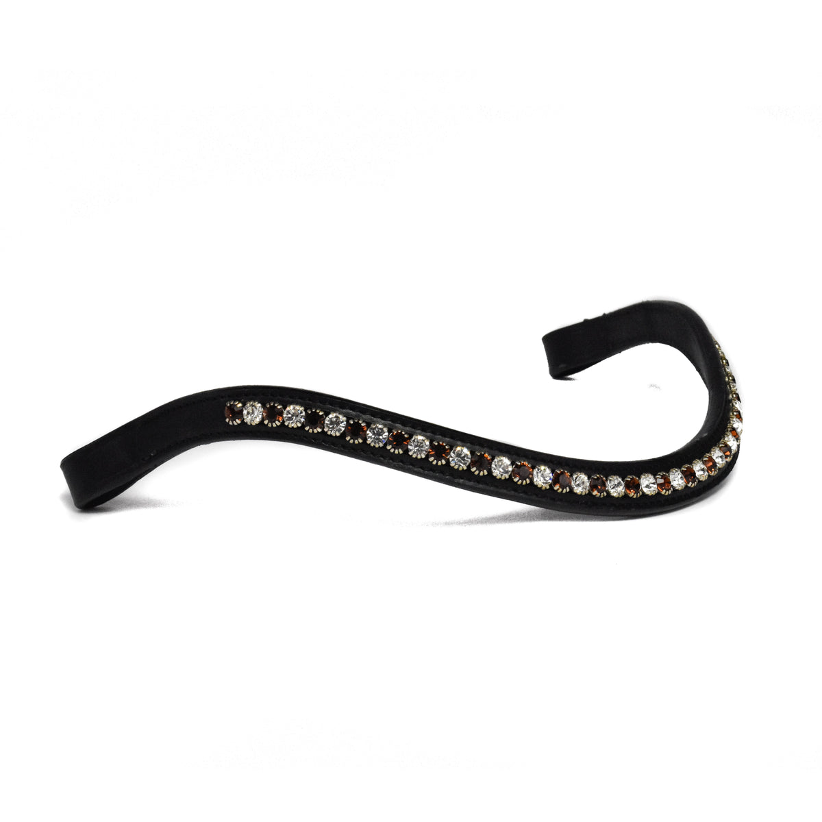 Bridle2Fit Browband BB 7 mm C/W - black