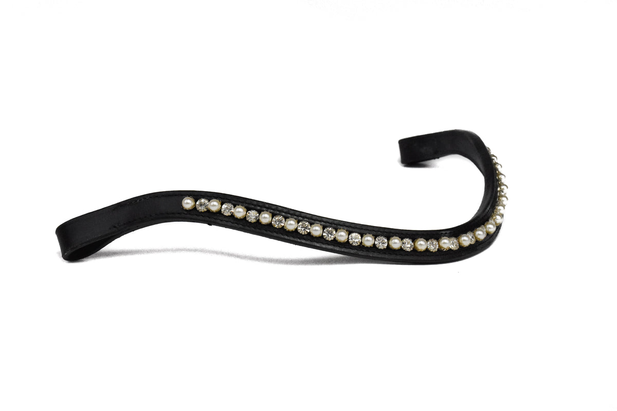 Bridle2Fit Browband BB 7 mm P/W - black