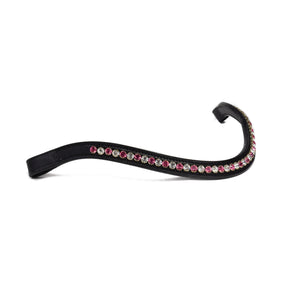 Bridle2Fit Browband BB 7 mm PI/WH - black