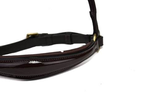Bridle2Fit Drop Noseband - havanna patent