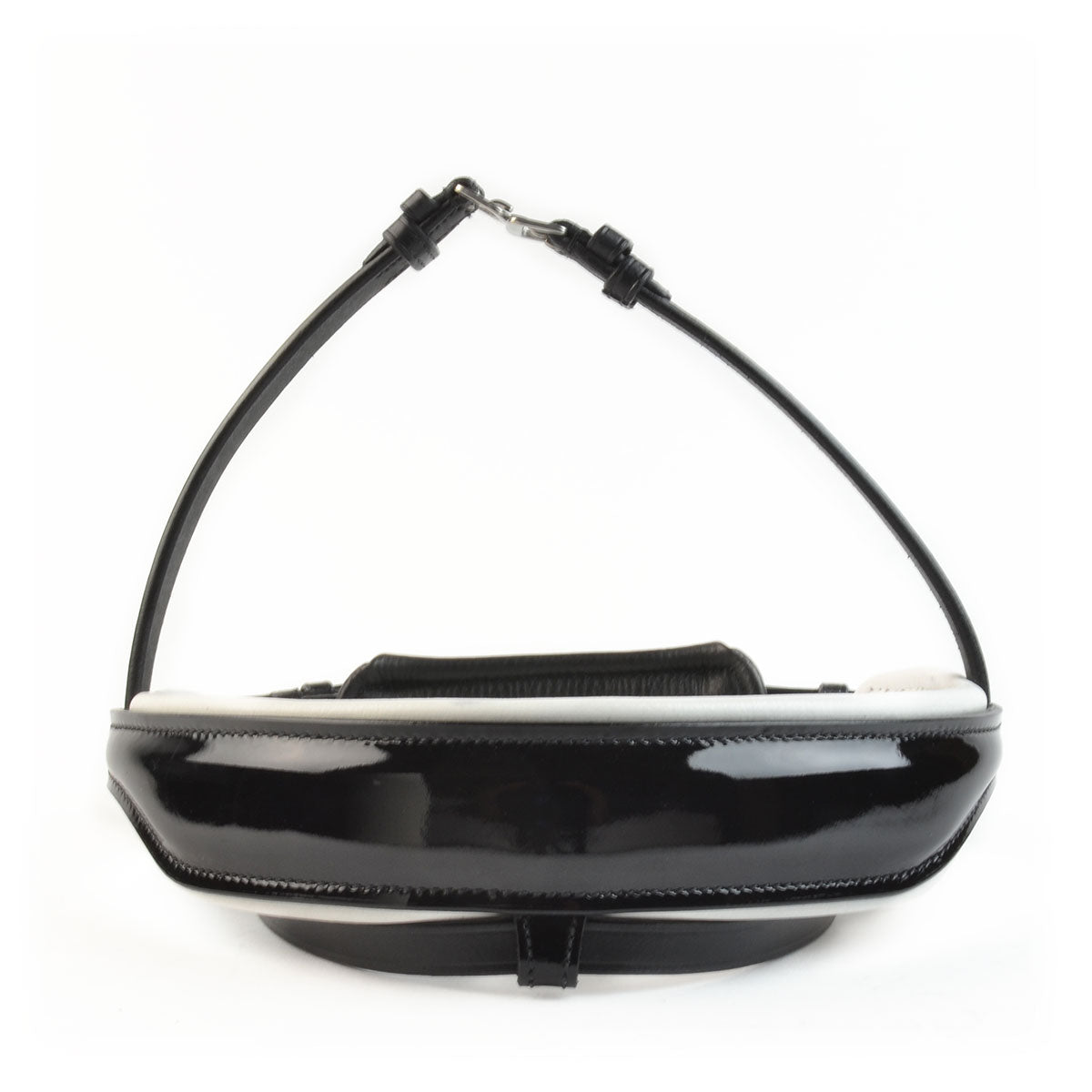 Bridle2Fit Noseband S1 - black patent/white
