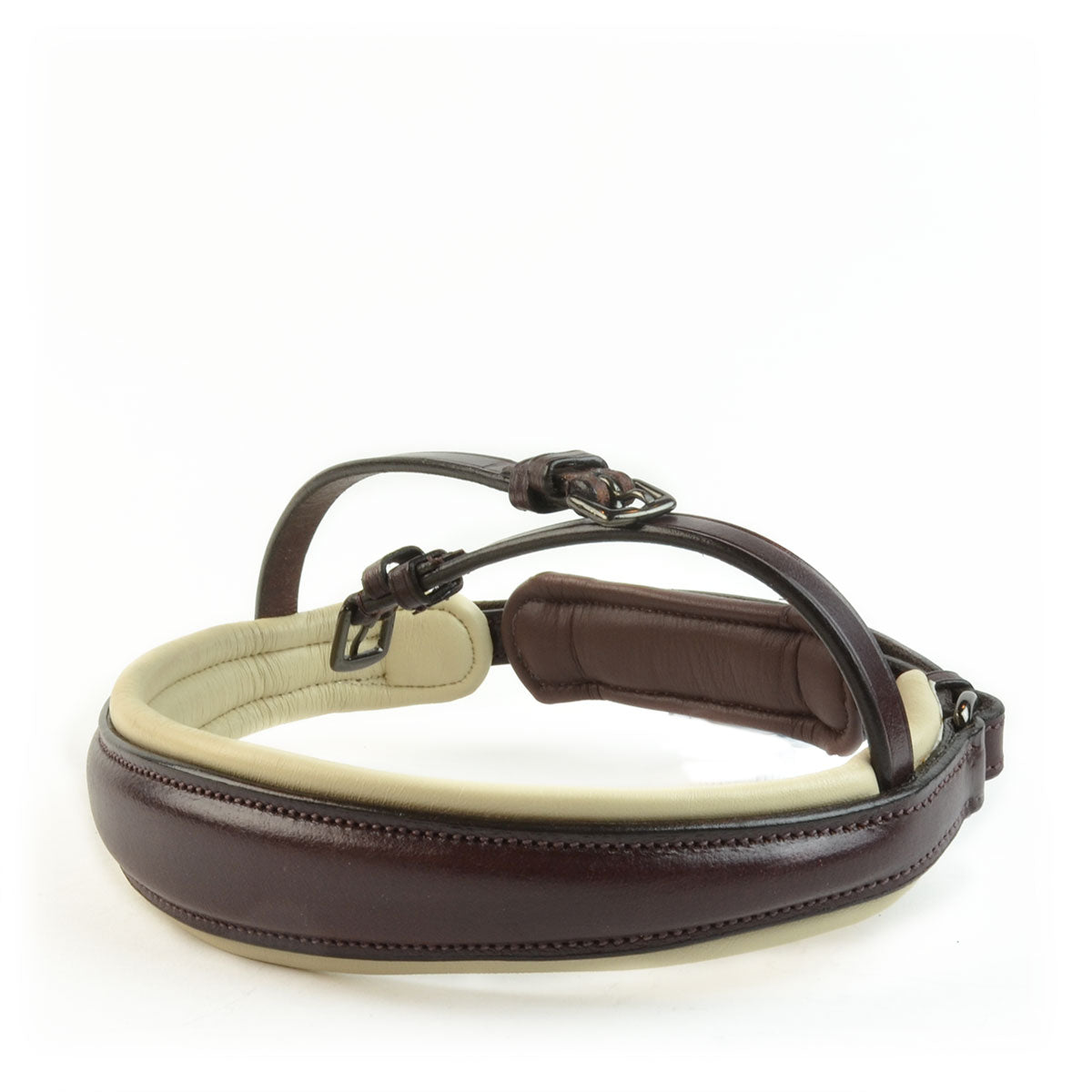 Bridle2Fit Noseband S3 Weymouth - havanna/cream