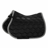 Eskadron Glossy Wave Contrast Zadeldek - black