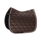 Eskadron Glossy Wave Contrast Zadeldek - darkbrown