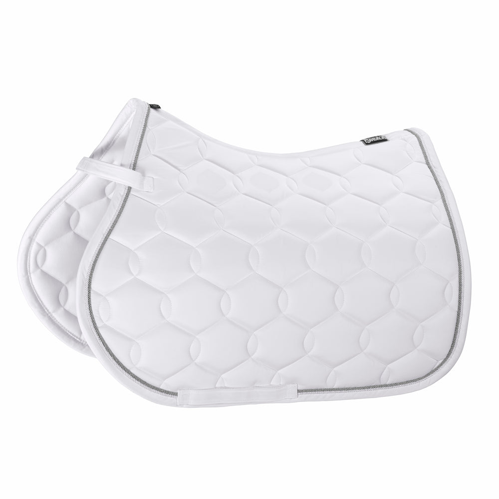 Eskadron Glossy Wave Contrast Zadeldek - white