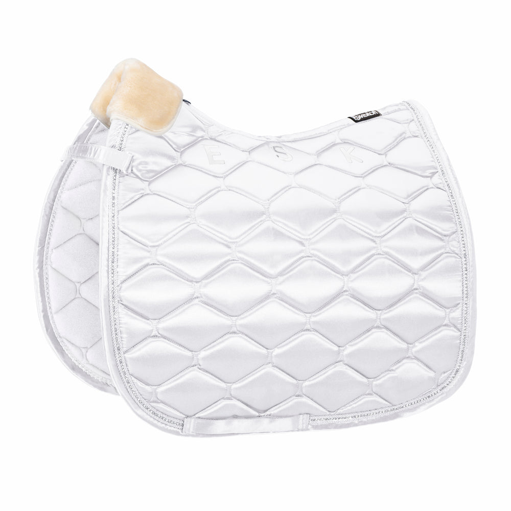Eskadron Satin Crystal Zadeldek - white