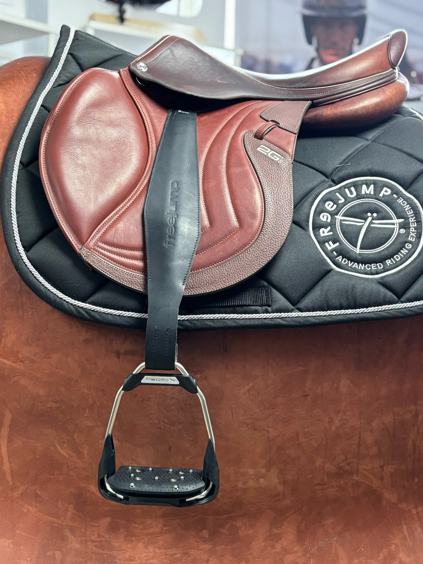 Freejump 4X6 leren Stijgbeugelriemen 40mm