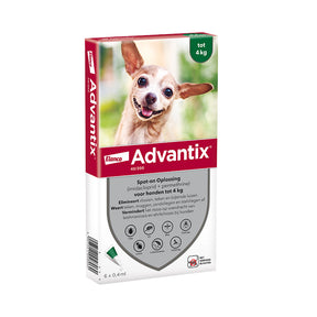 Advantix 40/200 (XS) HOND 1,5 - 4 kg - 6 pip - REG NL 106415 x